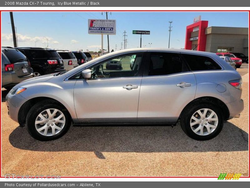 Icy Blue Metallic / Black 2008 Mazda CX-7 Touring