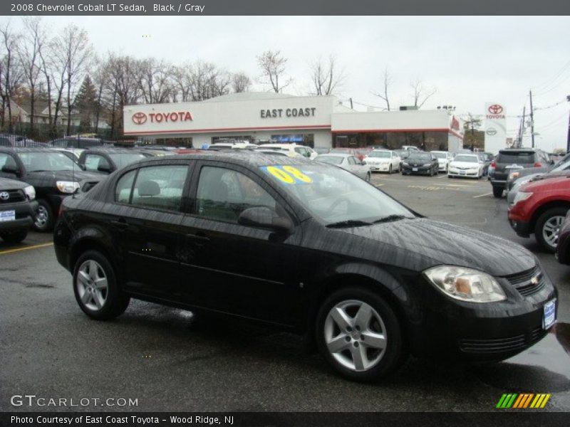 Black / Gray 2008 Chevrolet Cobalt LT Sedan