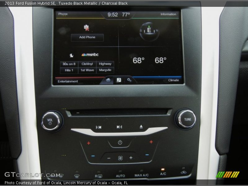 Tuxedo Black Metallic / Charcoal Black 2013 Ford Fusion Hybrid SE