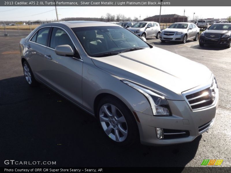 Silver Coast Metallic / Light Platinum/Jet Black Accents 2013 Cadillac ATS 2.0L Turbo Performance