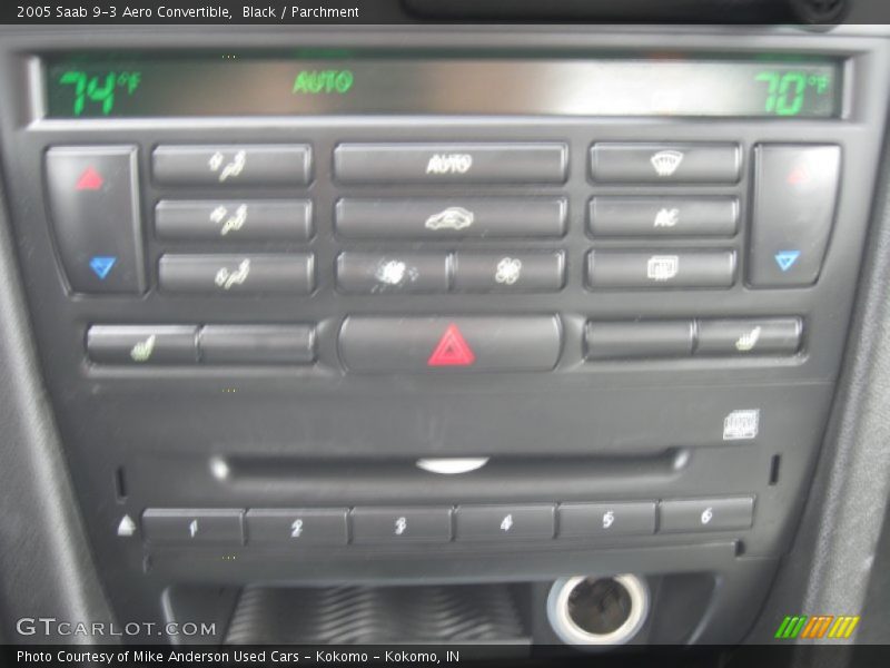 Black / Parchment 2005 Saab 9-3 Aero Convertible
