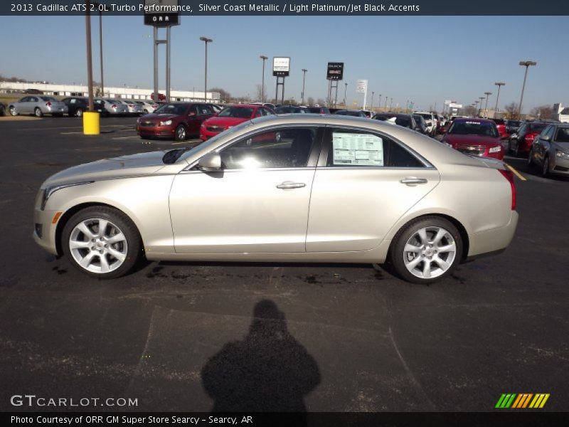 Silver Coast Metallic / Light Platinum/Jet Black Accents 2013 Cadillac ATS 2.0L Turbo Performance