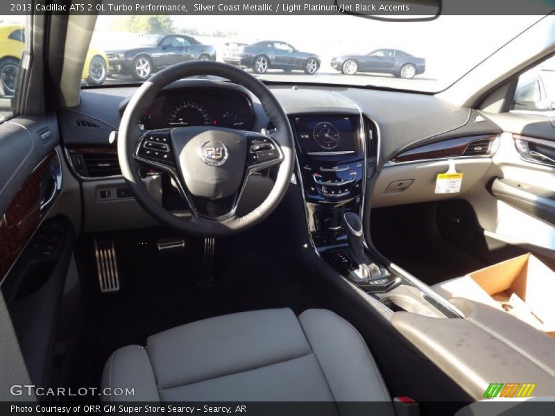 Silver Coast Metallic / Light Platinum/Jet Black Accents 2013 Cadillac ATS 2.0L Turbo Performance