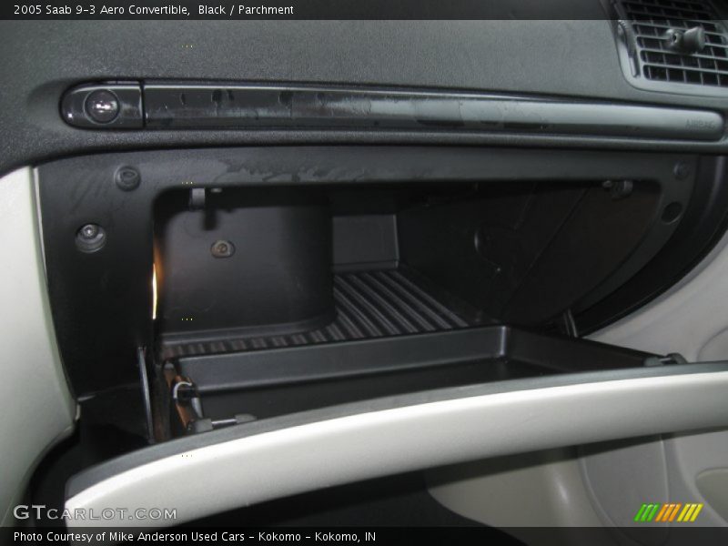 Black / Parchment 2005 Saab 9-3 Aero Convertible