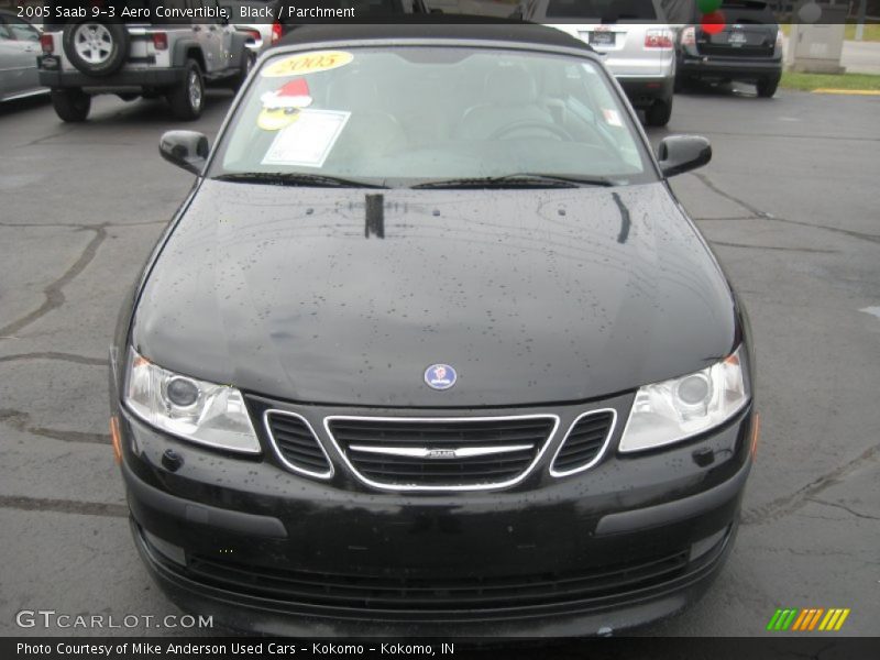 Black / Parchment 2005 Saab 9-3 Aero Convertible