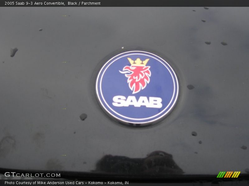 Black / Parchment 2005 Saab 9-3 Aero Convertible