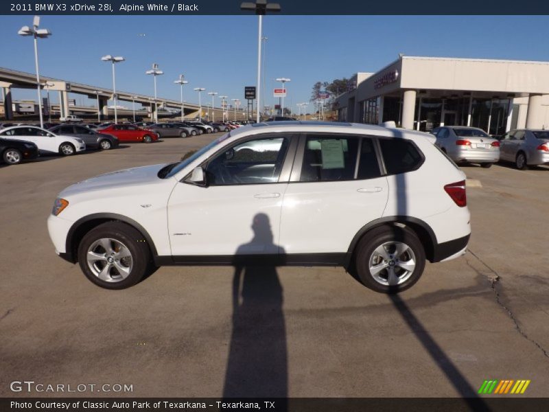 Alpine White / Black 2011 BMW X3 xDrive 28i