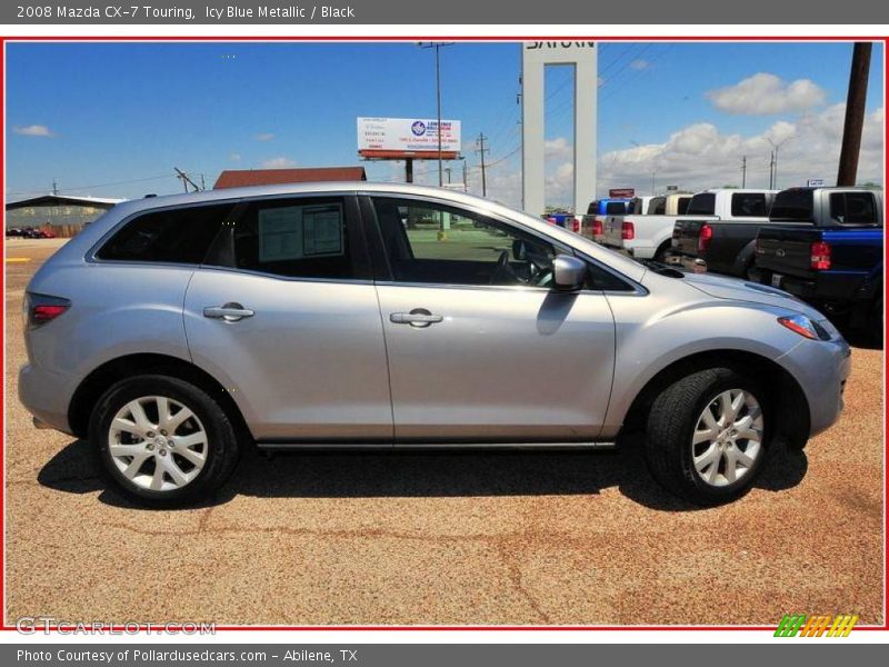 Icy Blue Metallic / Black 2008 Mazda CX-7 Touring