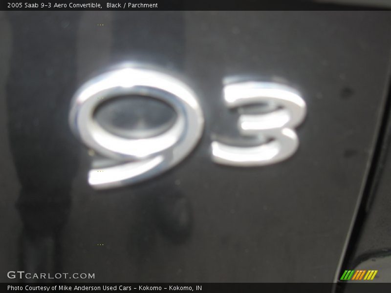 Black / Parchment 2005 Saab 9-3 Aero Convertible