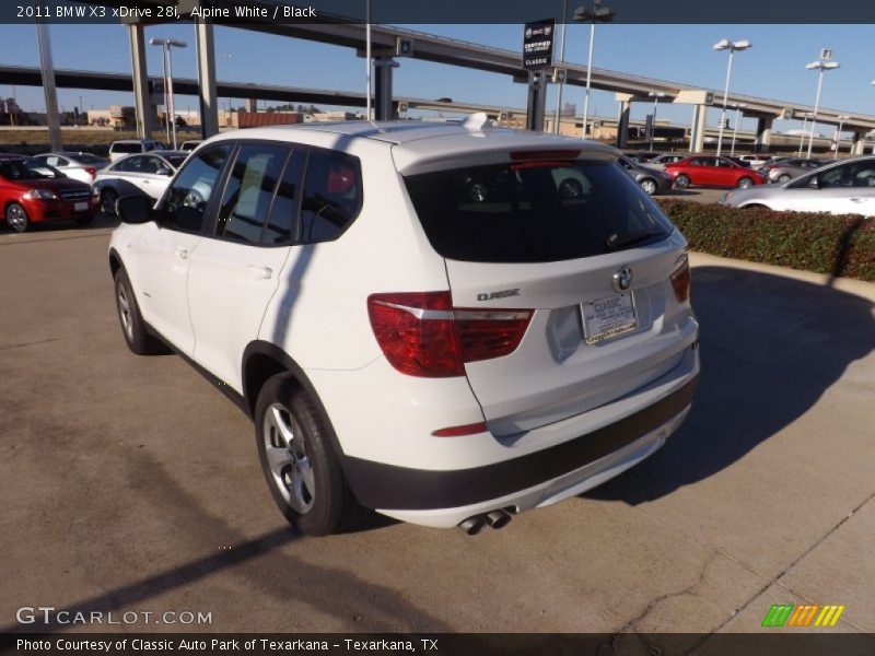 Alpine White / Black 2011 BMW X3 xDrive 28i