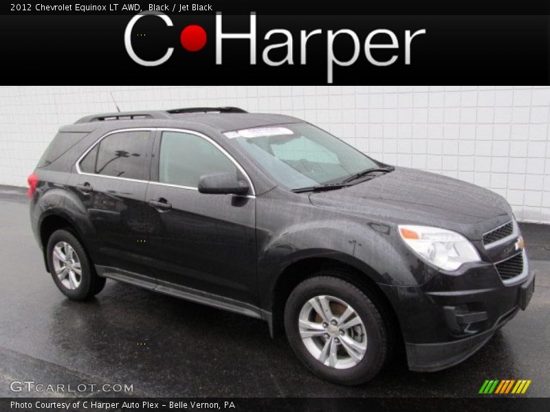 Black / Jet Black 2012 Chevrolet Equinox LT AWD