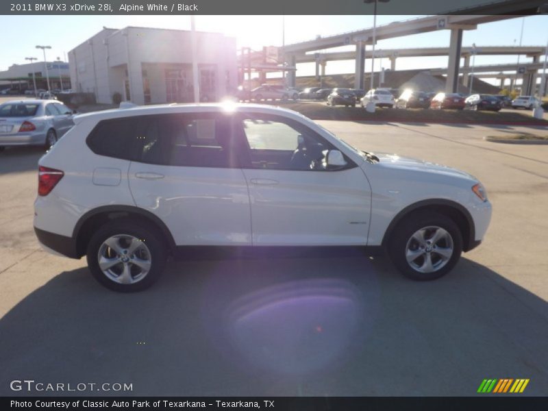 Alpine White / Black 2011 BMW X3 xDrive 28i