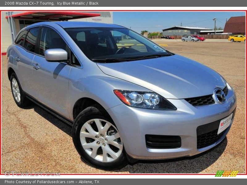 Icy Blue Metallic / Black 2008 Mazda CX-7 Touring