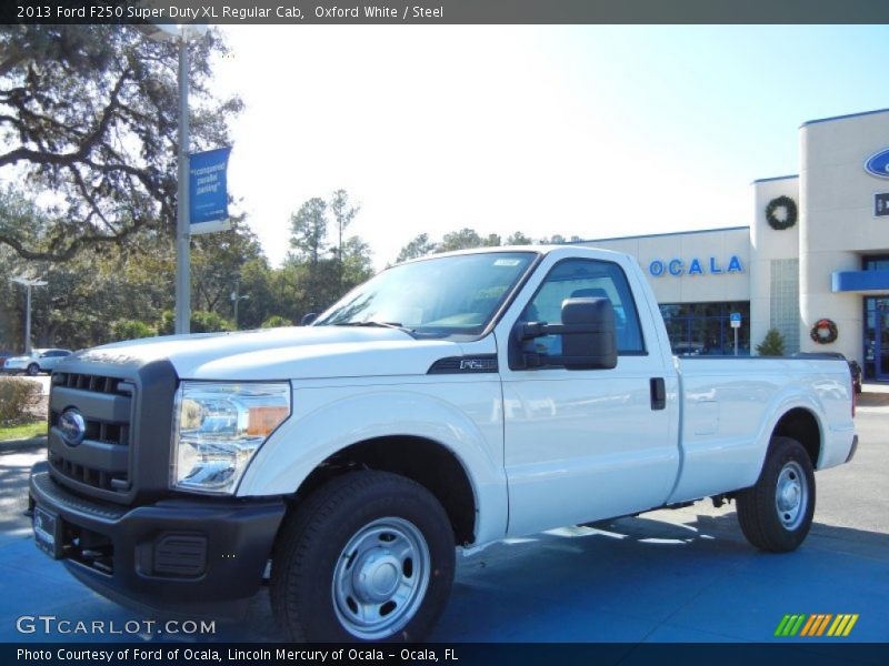 Oxford White / Steel 2013 Ford F250 Super Duty XL Regular Cab