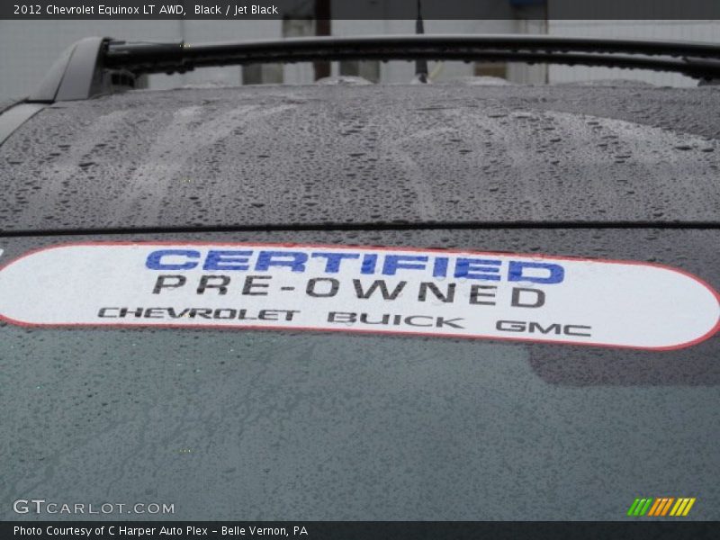 Black / Jet Black 2012 Chevrolet Equinox LT AWD