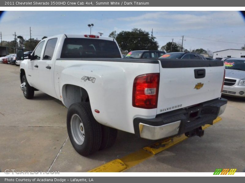 Summit White / Dark Titanium 2011 Chevrolet Silverado 3500HD Crew Cab 4x4