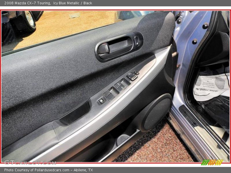 Icy Blue Metallic / Black 2008 Mazda CX-7 Touring