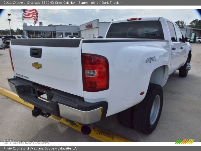 Summit White / Dark Titanium 2011 Chevrolet Silverado 3500HD Crew Cab 4x4