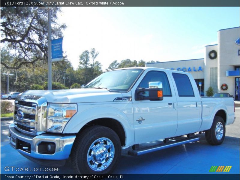 Oxford White / Adobe 2013 Ford F250 Super Duty Lariat Crew Cab
