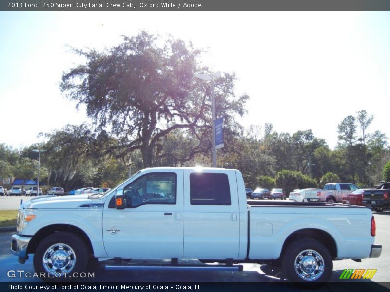 Oxford White / Adobe 2013 Ford F250 Super Duty Lariat Crew Cab
