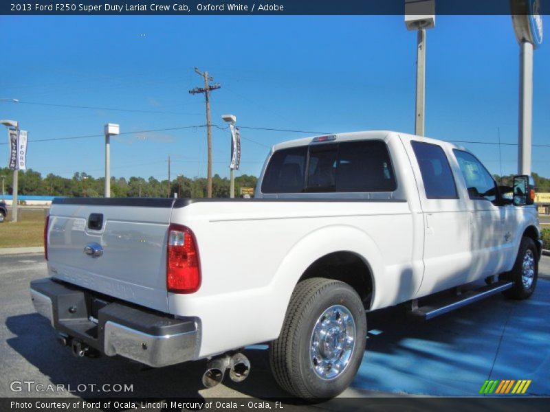 Oxford White / Adobe 2013 Ford F250 Super Duty Lariat Crew Cab