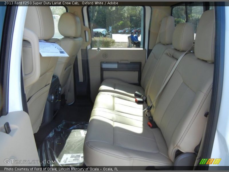 Rear Seat of 2013 F250 Super Duty Lariat Crew Cab