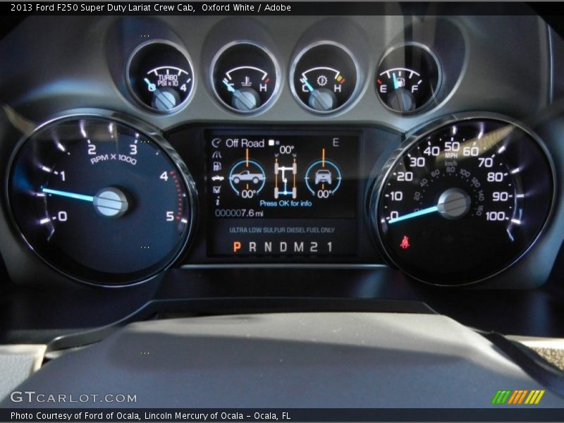  2013 F250 Super Duty Lariat Crew Cab Lariat Crew Cab Gauges