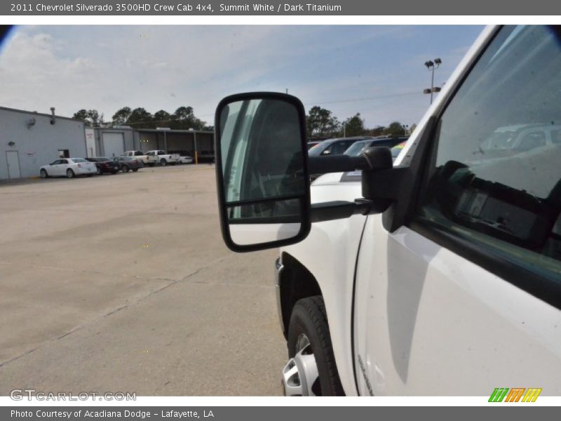 Summit White / Dark Titanium 2011 Chevrolet Silverado 3500HD Crew Cab 4x4