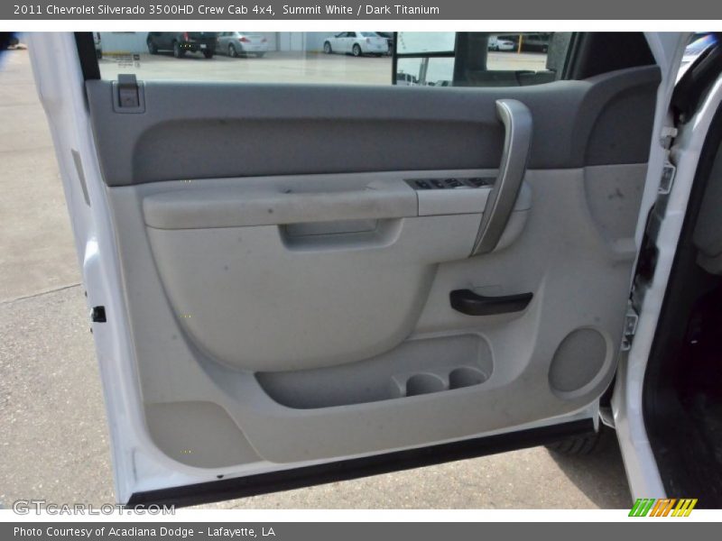 Summit White / Dark Titanium 2011 Chevrolet Silverado 3500HD Crew Cab 4x4