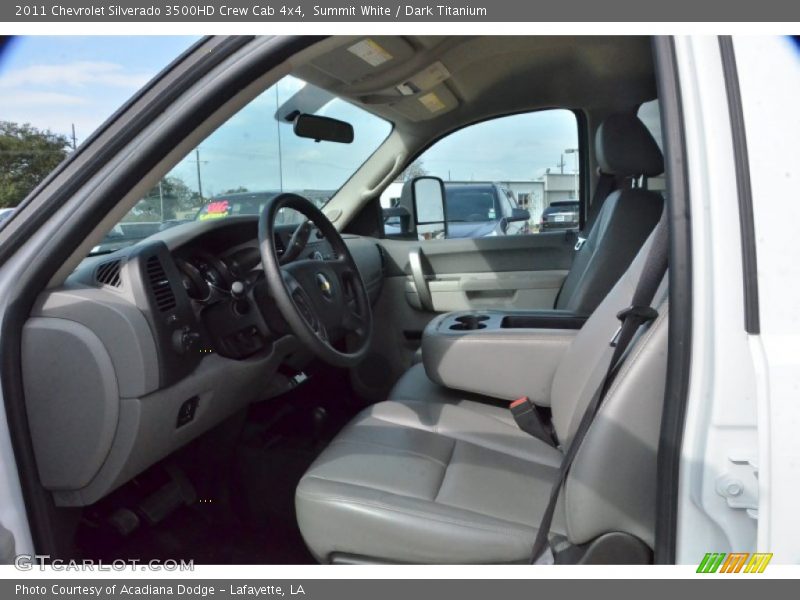 Summit White / Dark Titanium 2011 Chevrolet Silverado 3500HD Crew Cab 4x4