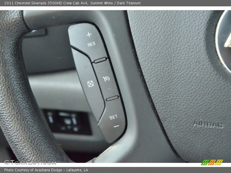 Summit White / Dark Titanium 2011 Chevrolet Silverado 3500HD Crew Cab 4x4