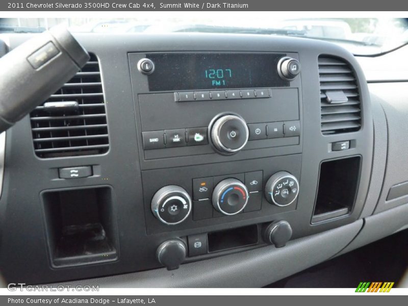 Summit White / Dark Titanium 2011 Chevrolet Silverado 3500HD Crew Cab 4x4