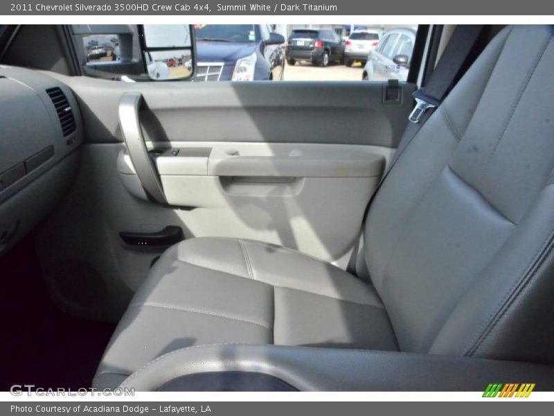 Summit White / Dark Titanium 2011 Chevrolet Silverado 3500HD Crew Cab 4x4