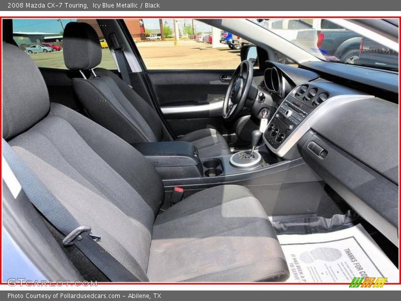 Icy Blue Metallic / Black 2008 Mazda CX-7 Touring