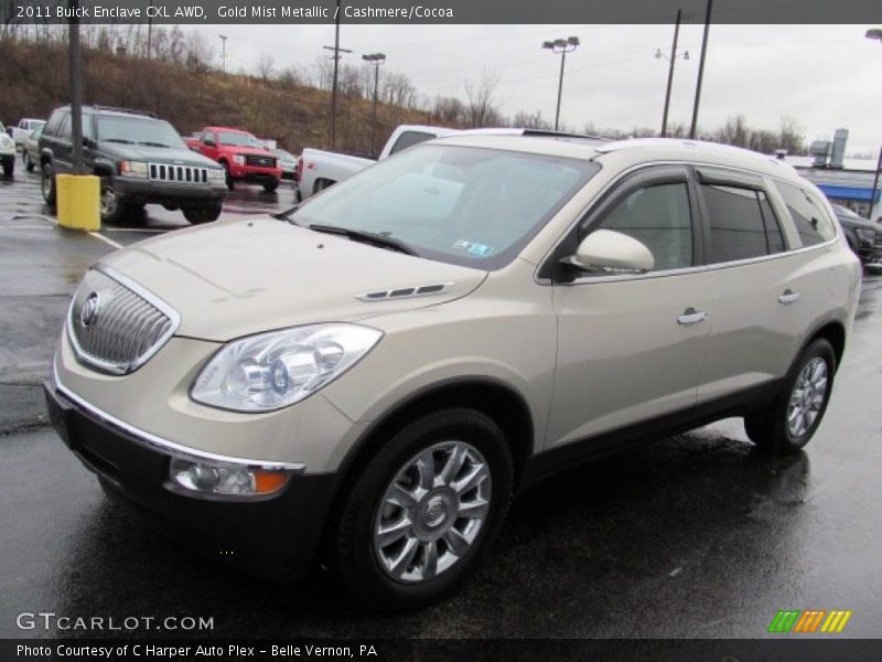 Gold Mist Metallic / Cashmere/Cocoa 2011 Buick Enclave CXL AWD