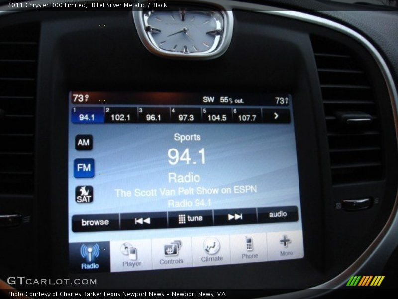 Billet Silver Metallic / Black 2011 Chrysler 300 Limited
