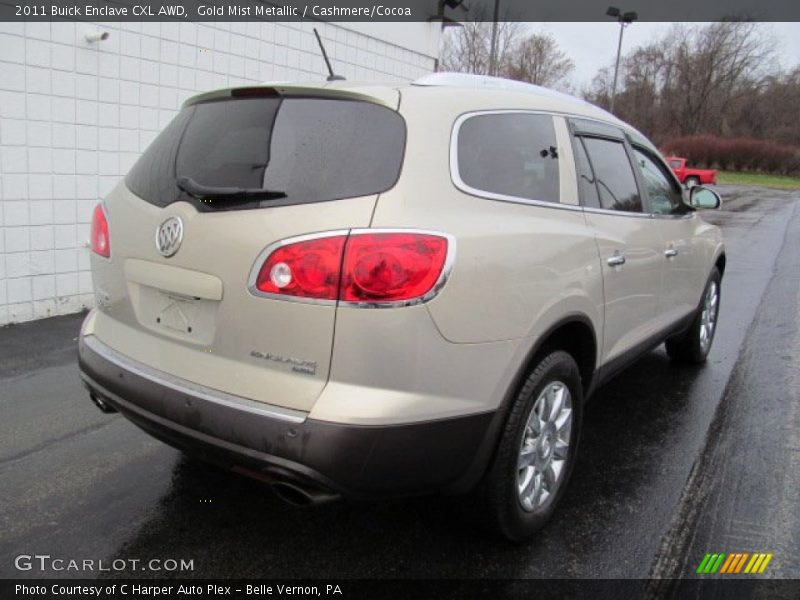 Gold Mist Metallic / Cashmere/Cocoa 2011 Buick Enclave CXL AWD