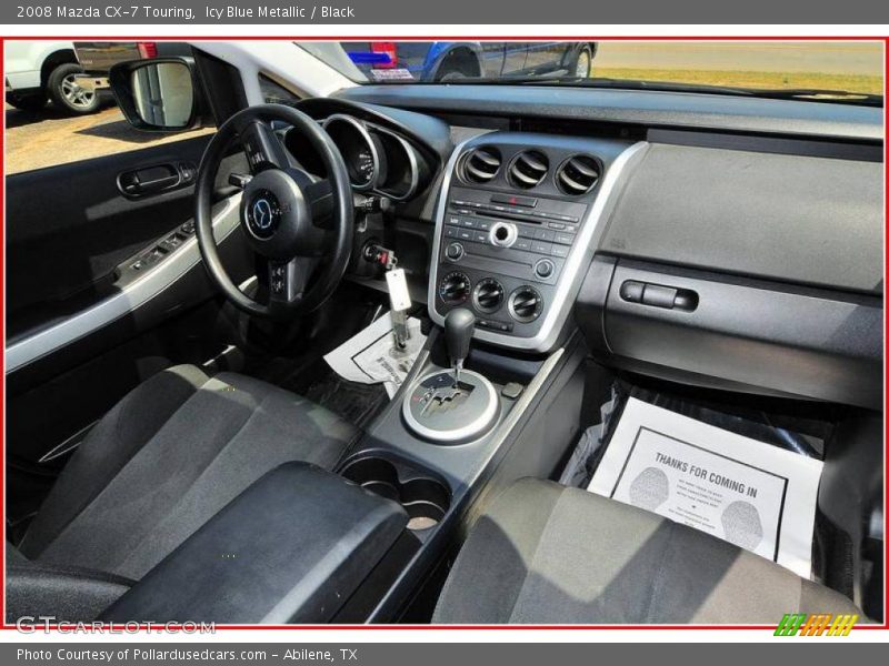 Icy Blue Metallic / Black 2008 Mazda CX-7 Touring