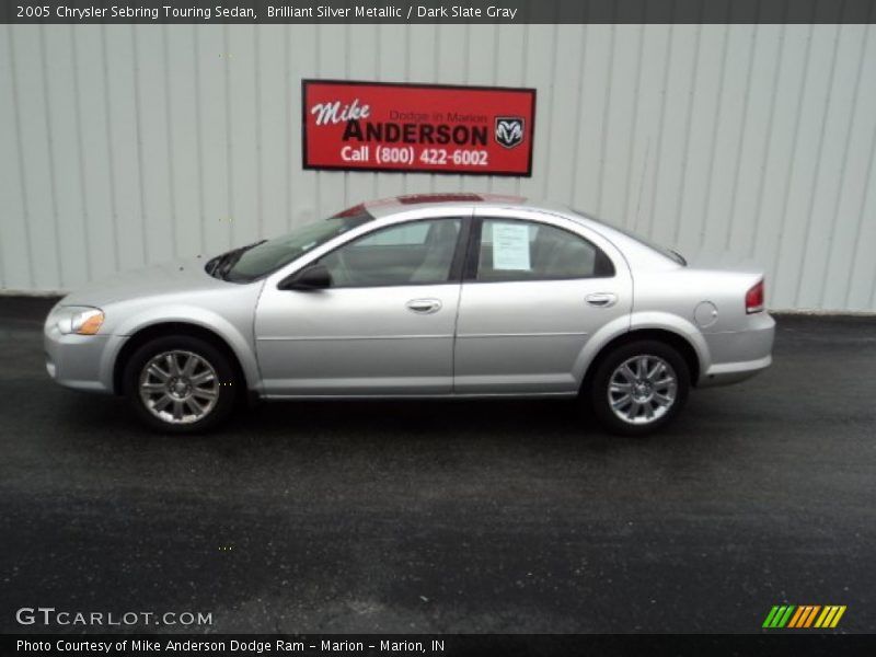 Brilliant Silver Metallic / Dark Slate Gray 2005 Chrysler Sebring Touring Sedan