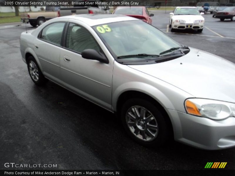 Brilliant Silver Metallic / Dark Slate Gray 2005 Chrysler Sebring Touring Sedan