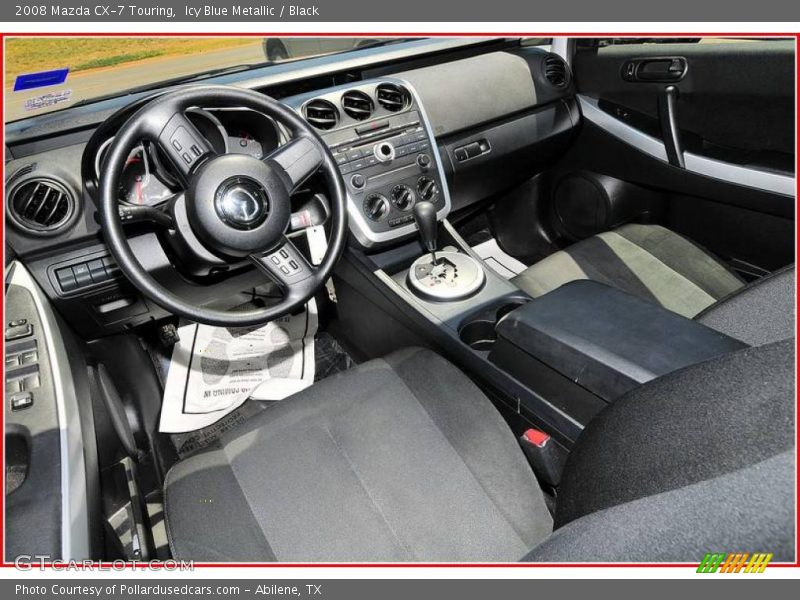 Icy Blue Metallic / Black 2008 Mazda CX-7 Touring