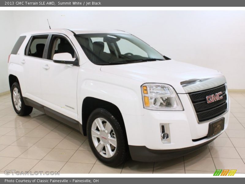 Summit White / Jet Black 2013 GMC Terrain SLE AWD