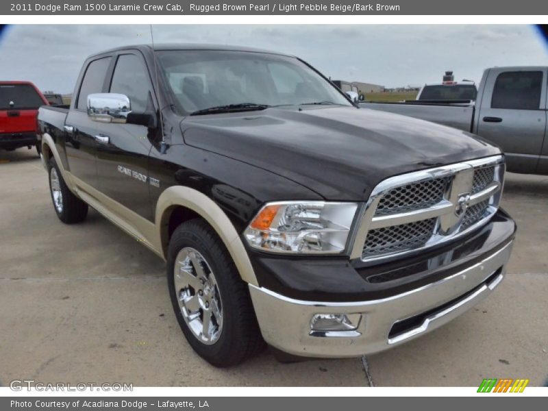 Rugged Brown Pearl / Light Pebble Beige/Bark Brown 2011 Dodge Ram 1500 Laramie Crew Cab