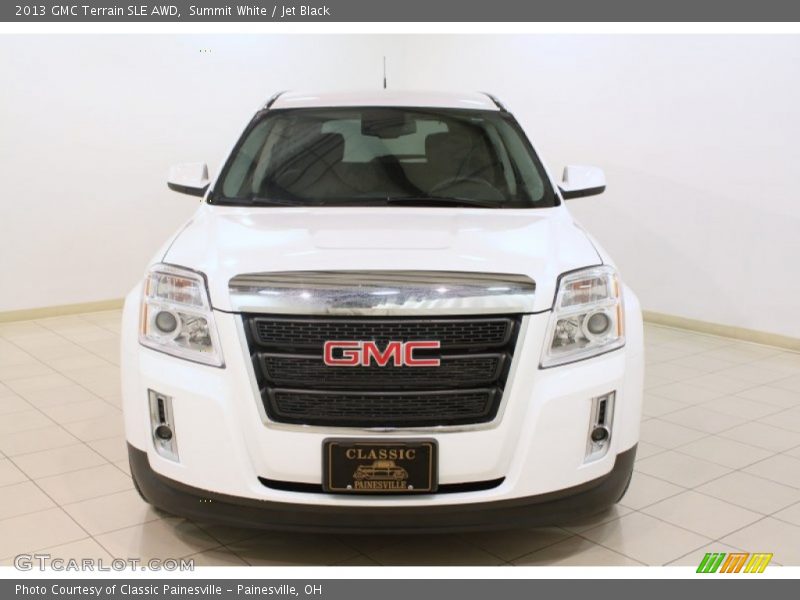 Summit White / Jet Black 2013 GMC Terrain SLE AWD