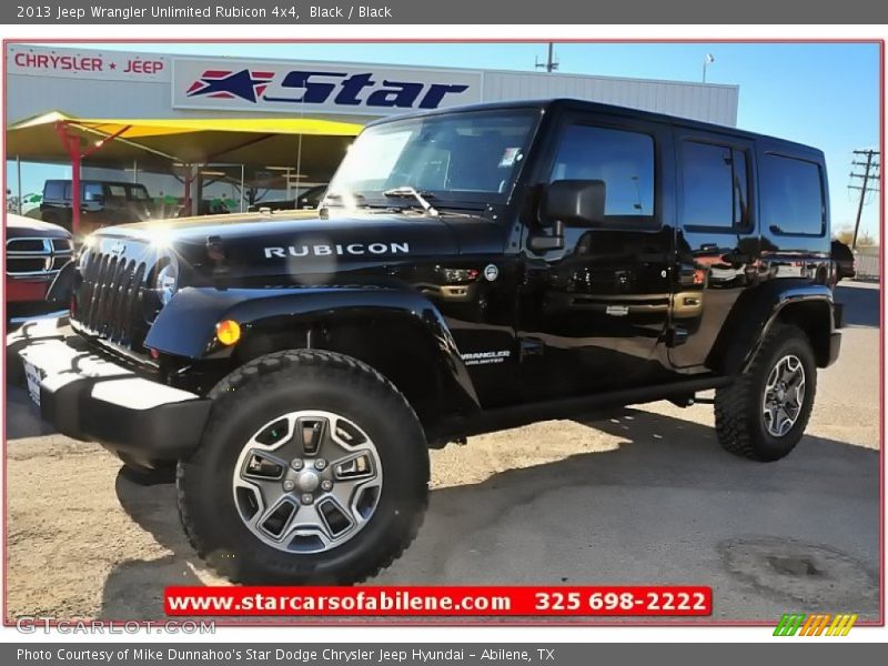 Black / Black 2013 Jeep Wrangler Unlimited Rubicon 4x4