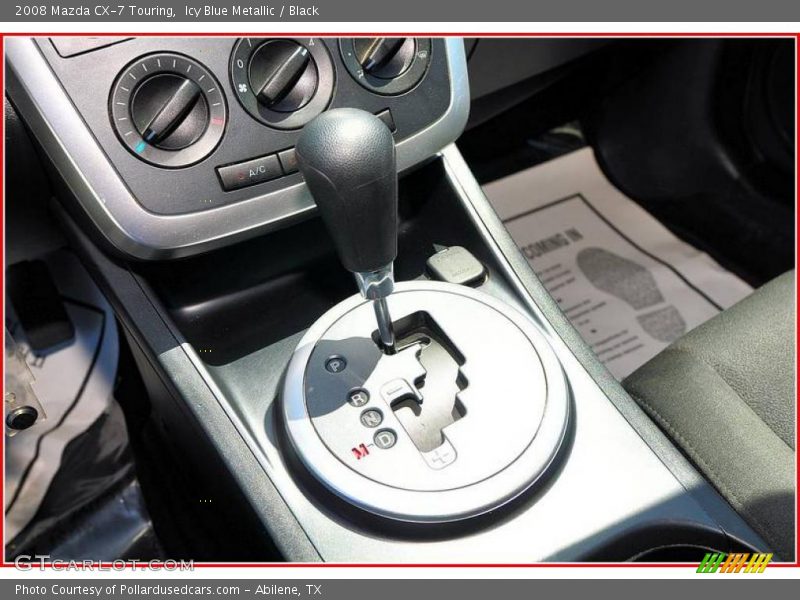Icy Blue Metallic / Black 2008 Mazda CX-7 Touring