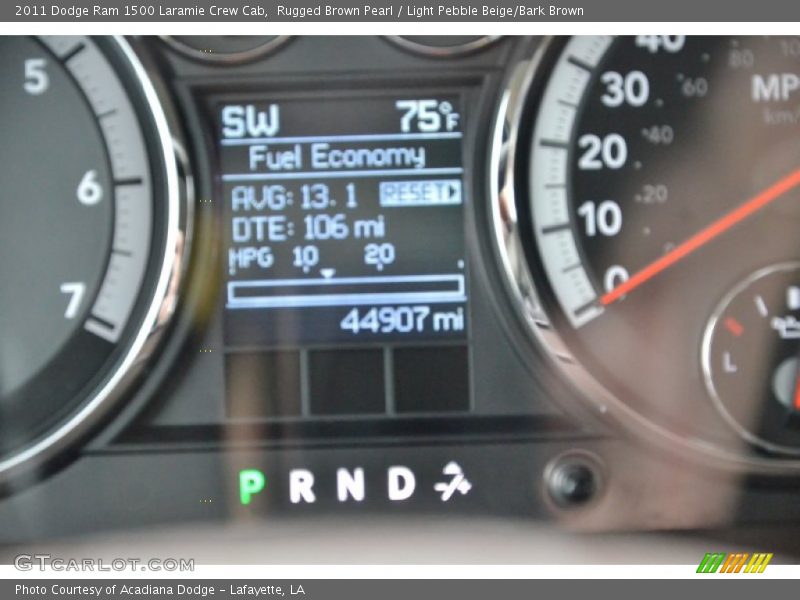 Rugged Brown Pearl / Light Pebble Beige/Bark Brown 2011 Dodge Ram 1500 Laramie Crew Cab