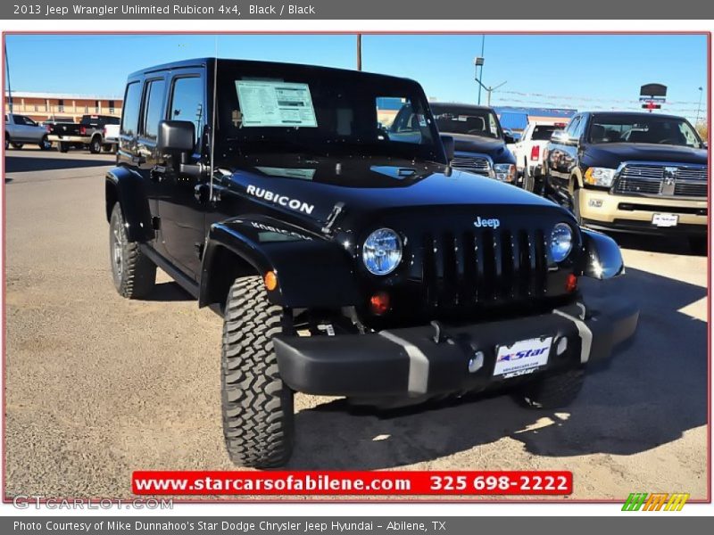 Black / Black 2013 Jeep Wrangler Unlimited Rubicon 4x4