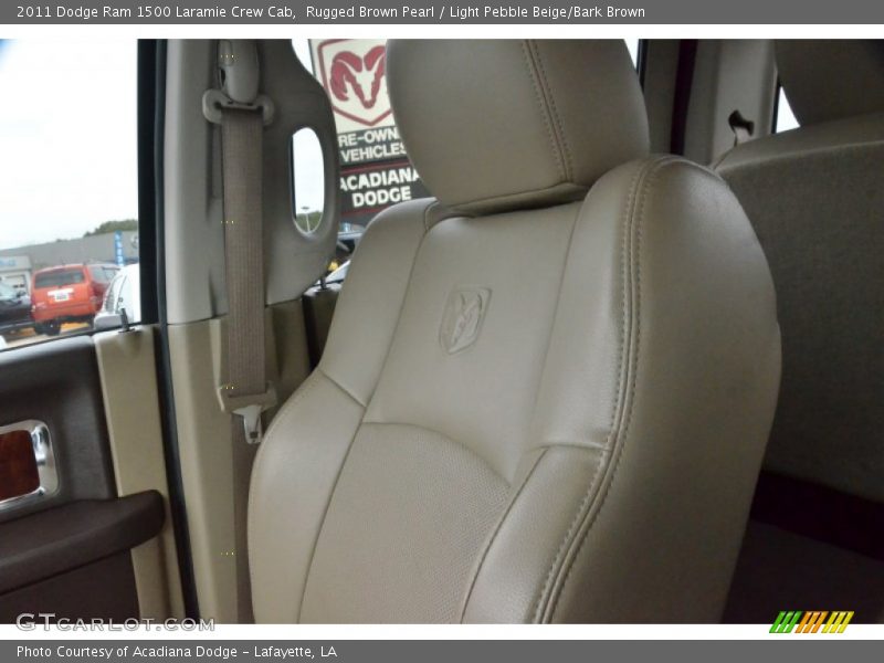 Rugged Brown Pearl / Light Pebble Beige/Bark Brown 2011 Dodge Ram 1500 Laramie Crew Cab
