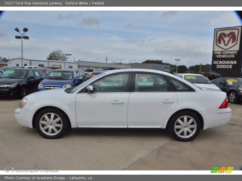 Oxford White / Pebble 2007 Ford Five Hundred Limited